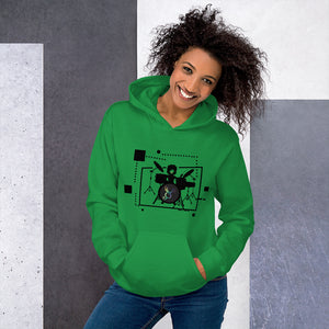 Zilla Drum Queen Unisex Hoodie