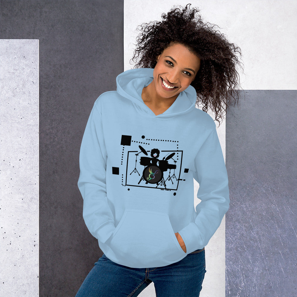 Zilla Drum Queen Unisex Hoodie