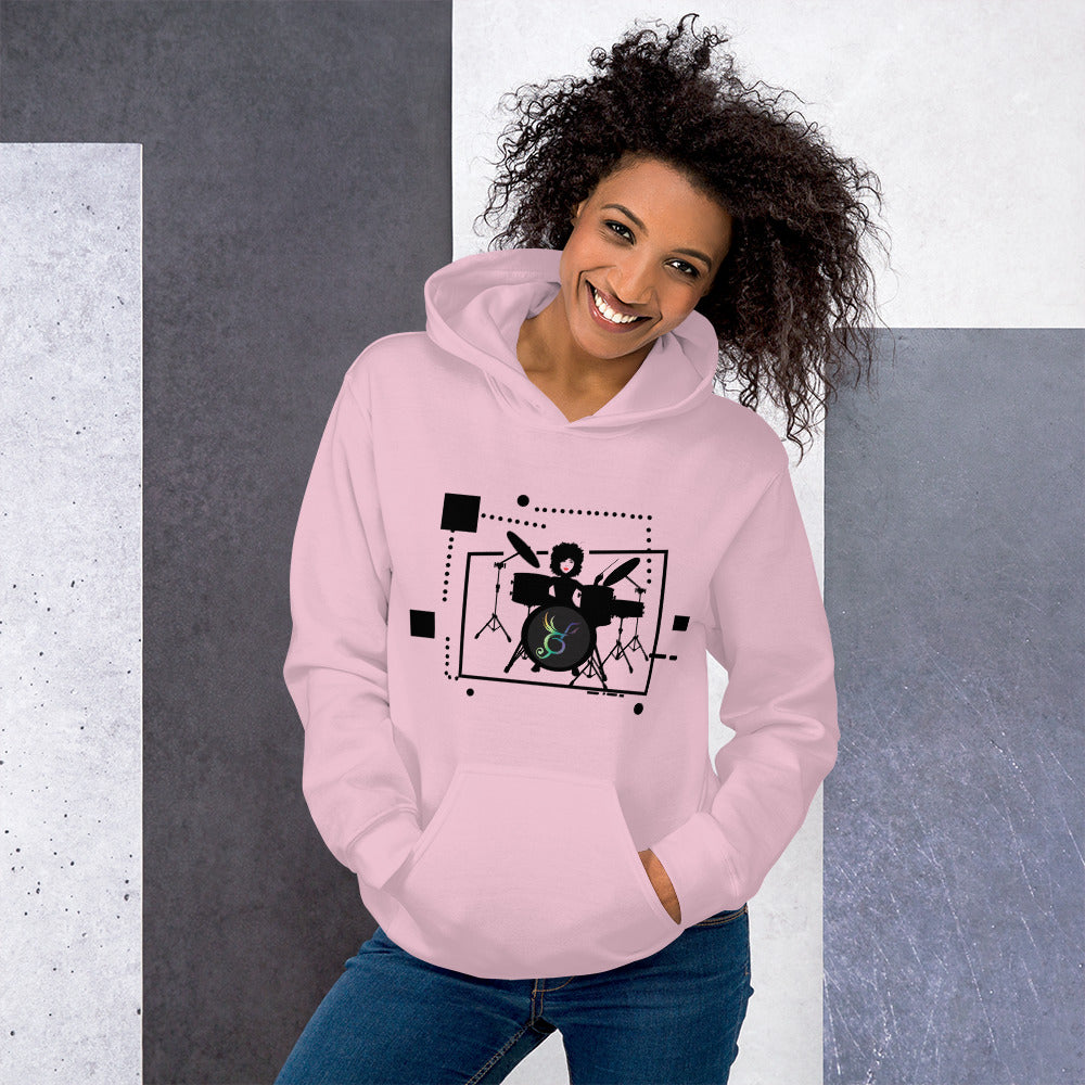 Zilla Drum Queen Unisex Hoodie