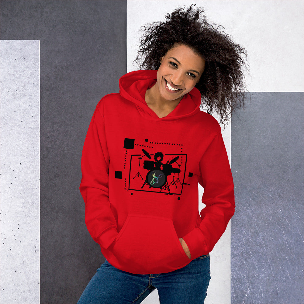 Zilla Drum Queen Unisex Hoodie