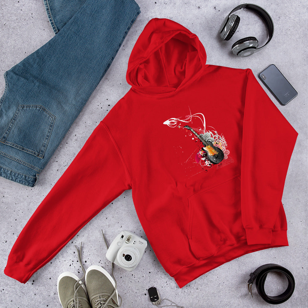 Barb Guitar Unisex Hoodie