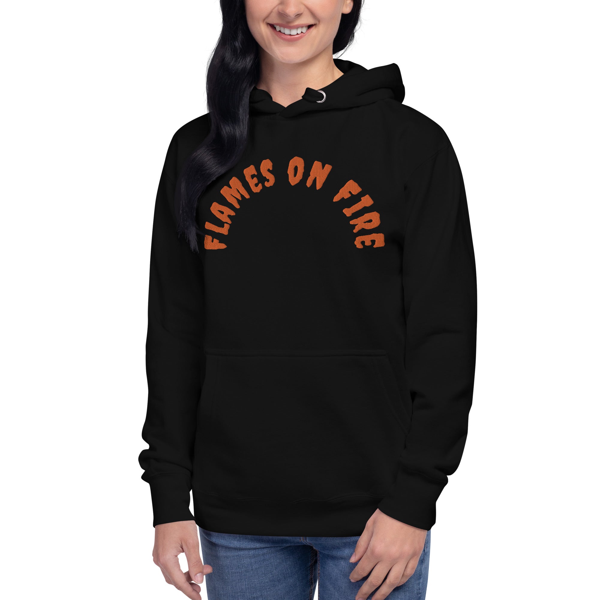 HF Flames on Fire Unisex Hoodie
