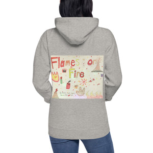 HF Flames on Fire Unisex Hoodie