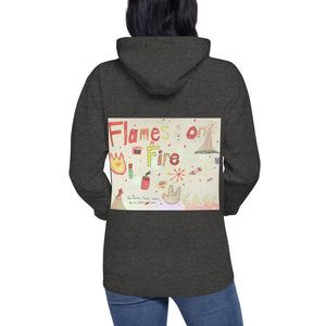 HF Flames on Fire Unisex Hoodie