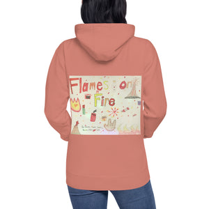 HF Flames on Fire Unisex Hoodie