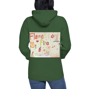 HF Flames on Fire Unisex Hoodie