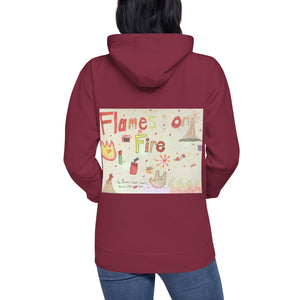 HF Flames on Fire Unisex Hoodie