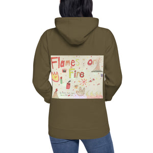 HF Flames on Fire Unisex Hoodie