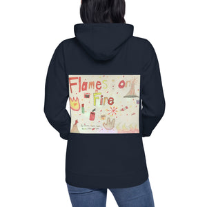 HF Flames on Fire Unisex Hoodie