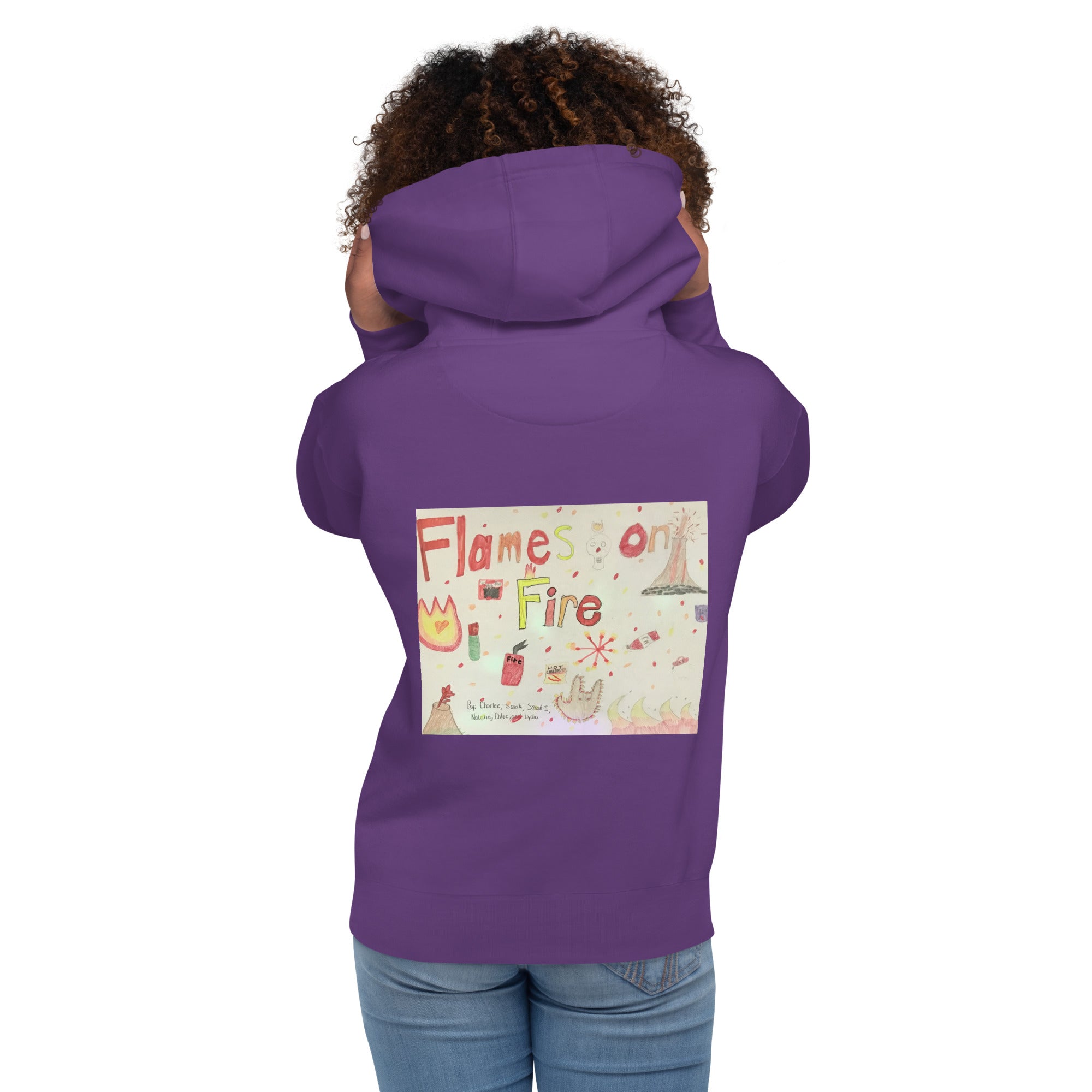 HF Flames on Fire Unisex Hoodie