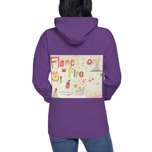 HF Flames on Fire Unisex Hoodie