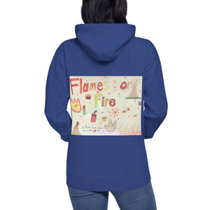 HF Flames on Fire Unisex Hoodie