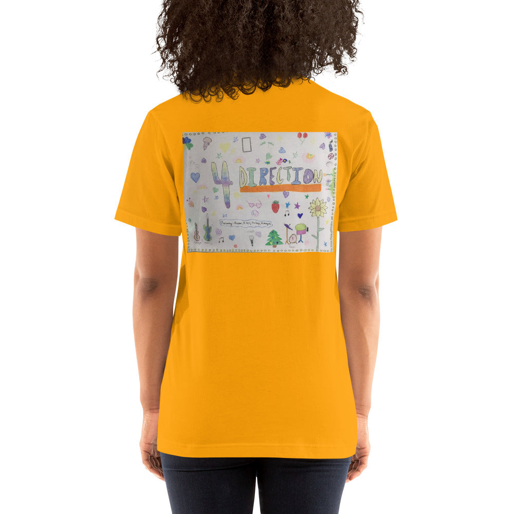 HF 4 Direction Unisex t-shirt