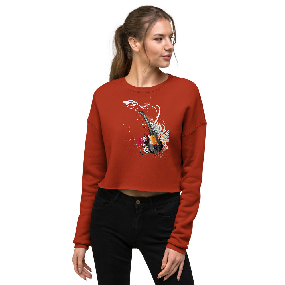 Barb Guitar Crop Sweatshirt