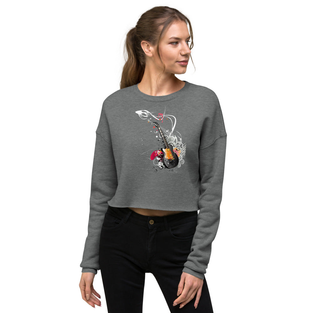 Barb Guitar Crop Sweatshirt