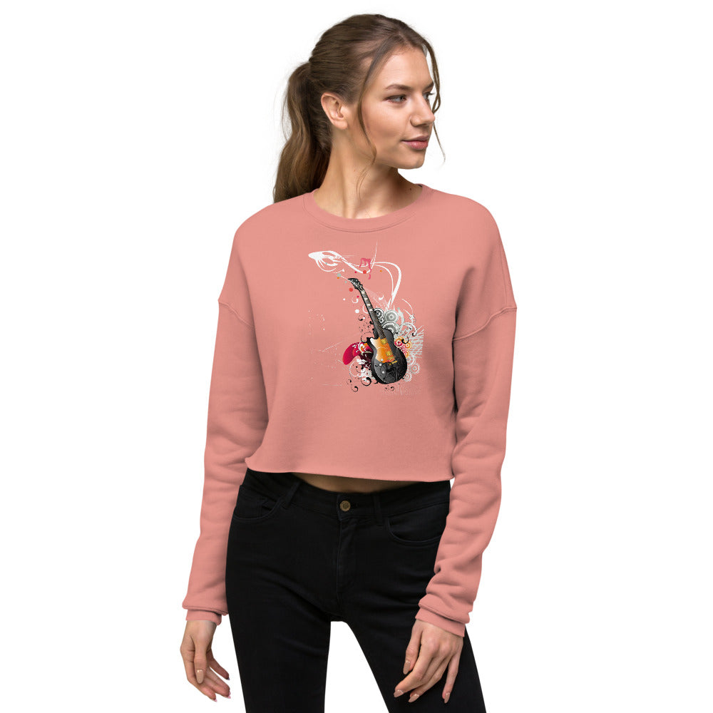 Barb Guitar Crop Sweatshirt