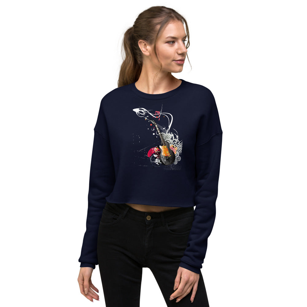 Barb Guitar Crop Sweatshirt