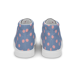 Zilla Dots Granite Women’s high top canvas shoes