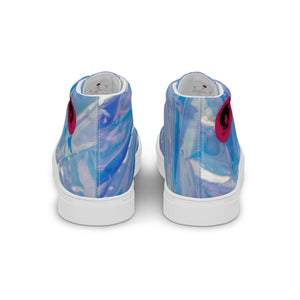 Princess Lauren Abstract Shattered Glass Women’s high top canvas shoes