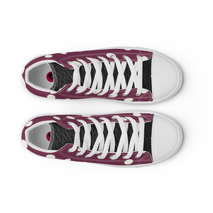 Princess Lauren Plum Glory Women’s high top canvas shoes