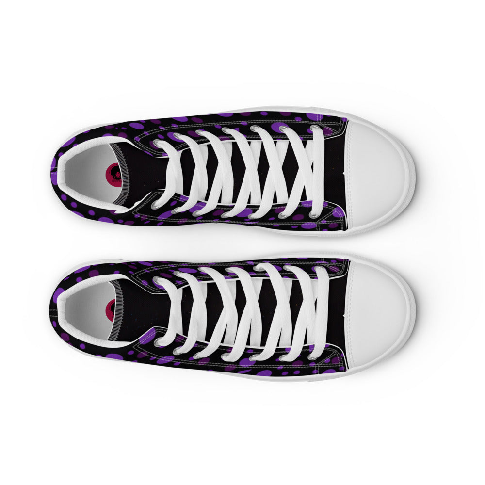 Zilla Dots Lillian Women’s high top canvas shoes