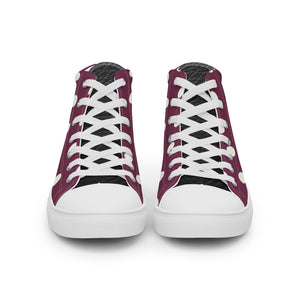Princess Lauren Plum Glory Women’s high top canvas shoes