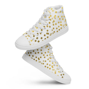 Princess Lauren Zilla Dots Stardust Women’s high top canvas shoes