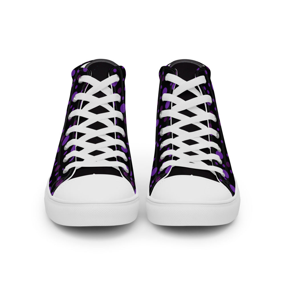 Zilla Dots Lillian Women’s high top canvas shoes