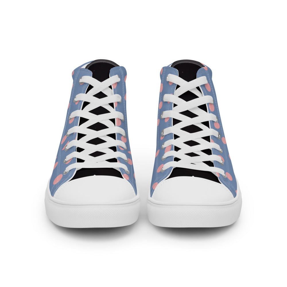 Zilla Dots Granite Women’s high top canvas shoes