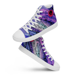 Abstract Andromeda Women’s high top canvas shoes