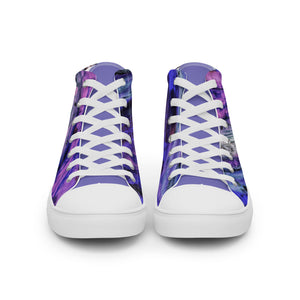 Abstract Andromeda Women’s high top canvas shoes