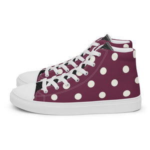 Princess Lauren Plum Glory Women’s high top canvas shoes