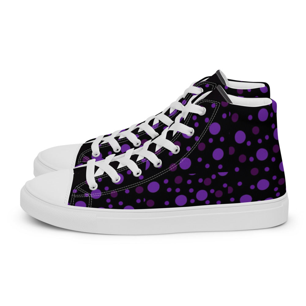 Zilla Dots Lillian Women’s high top canvas shoes