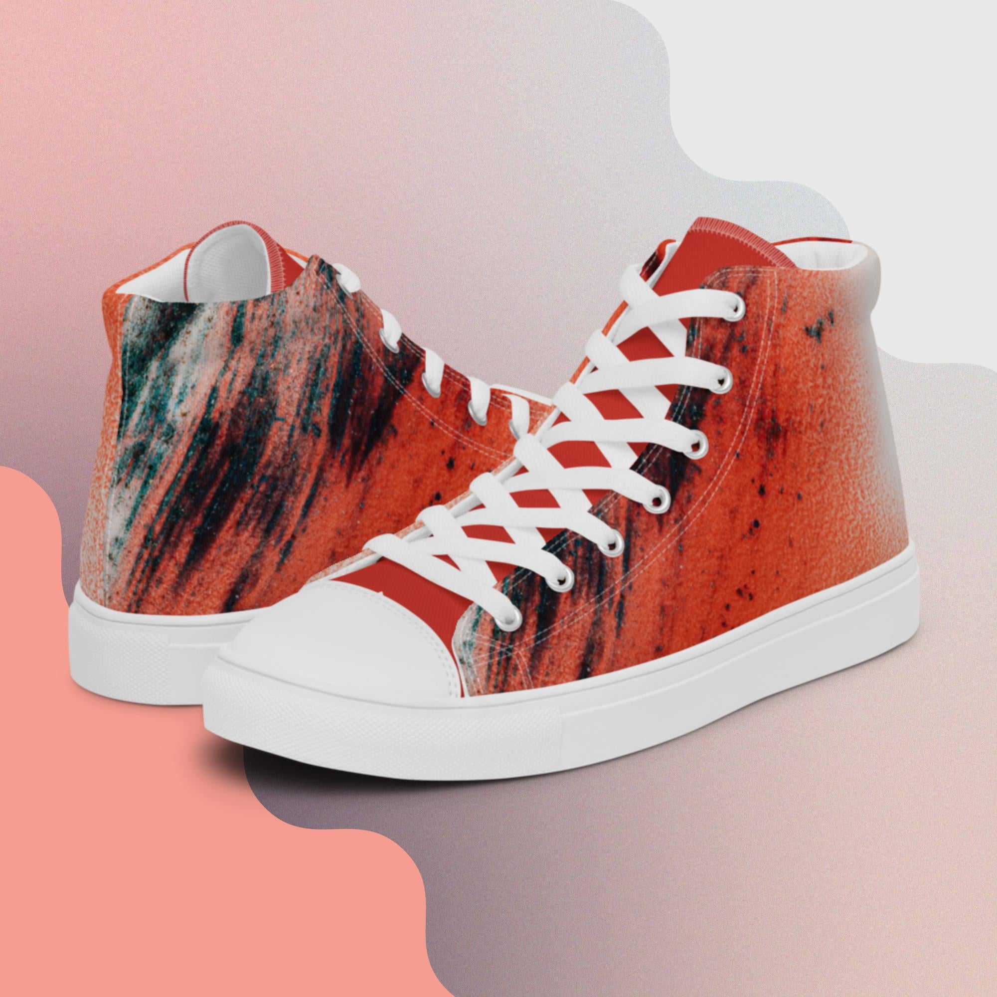Princess Lauren Abstract Siberia Women’s high top canvas shoes
