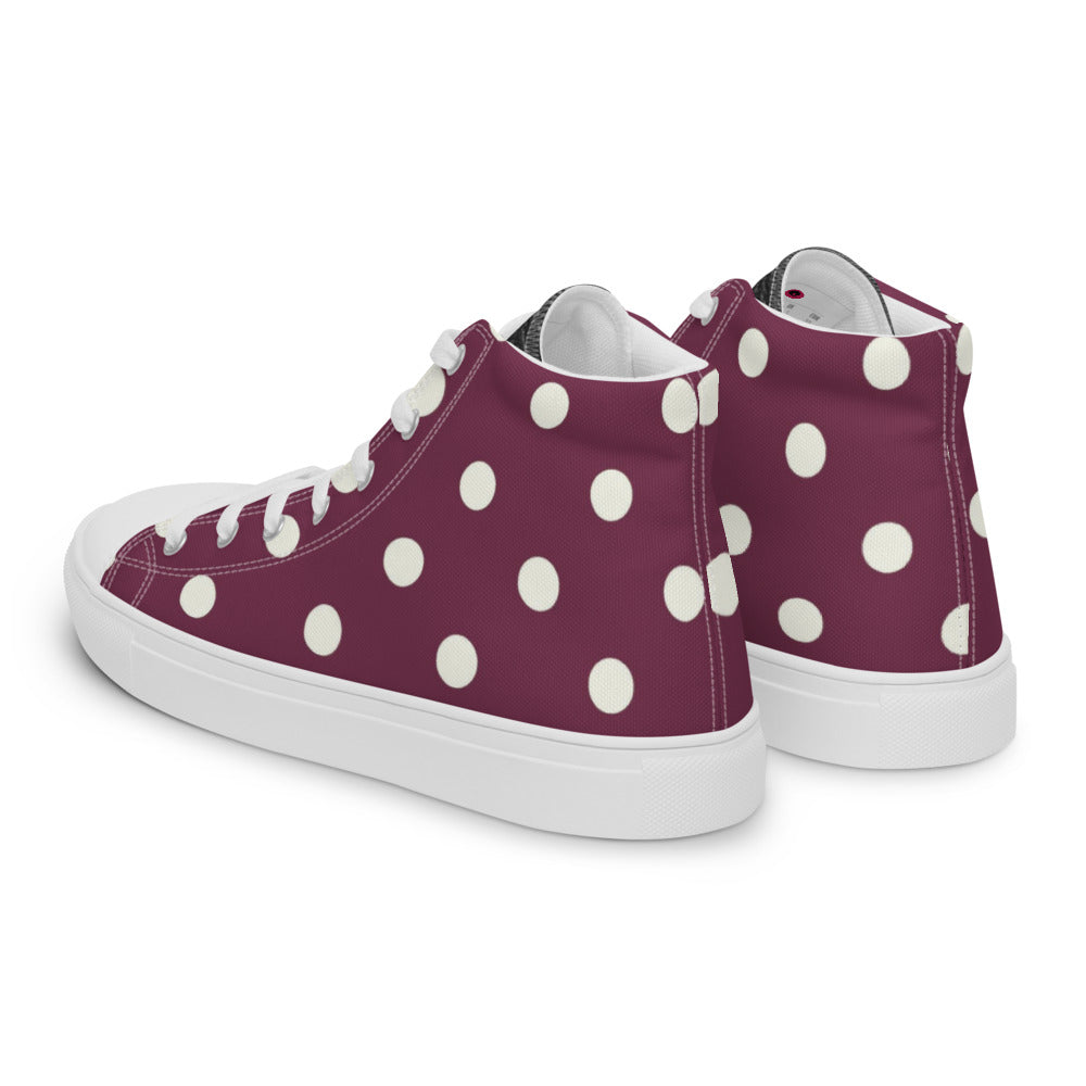 Princess Lauren Plum Glory Women’s high top canvas shoes