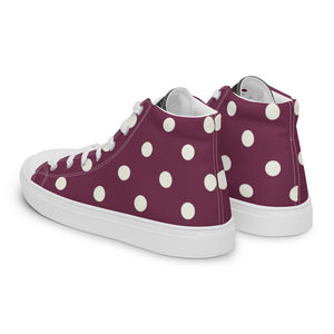 Princess Lauren Plum Glory Women’s high top canvas shoes