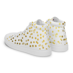 Princess Lauren Zilla Dots Stardust Women’s high top canvas shoes