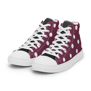 Princess Lauren Plum Glory Women’s high top canvas shoes
