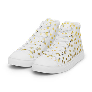 Princess Lauren Zilla Dots Stardust Women’s high top canvas shoes