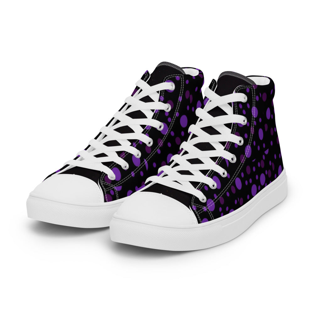 Zilla Dots Lillian Women’s high top canvas shoes