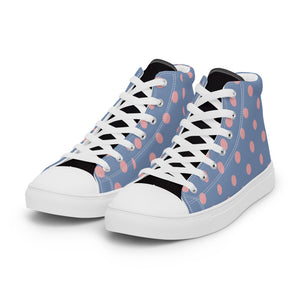 Zilla Dots Granite Women’s high top canvas shoes