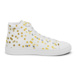 Princess Lauren Zilla Dots Stardust Women’s high top canvas shoes