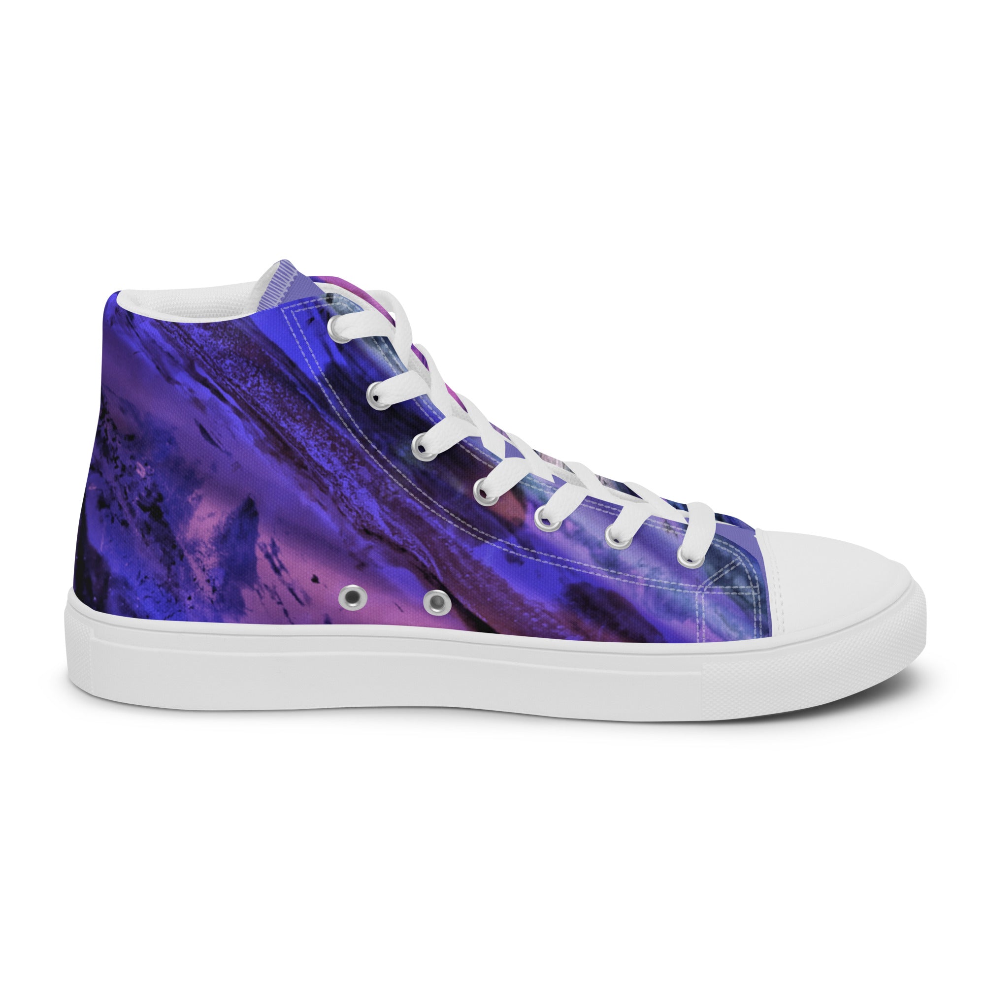 Abstract Andromeda Women’s high top canvas shoes