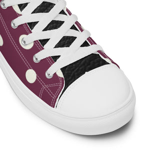 Princess Lauren Plum Glory Women’s high top canvas shoes