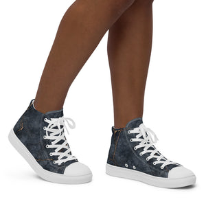 Princess Lauren Marble Women’s high top canvas shoes
