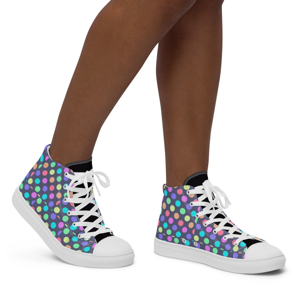 Zilla Dotz Spectrum Women’s high top canvas shoes