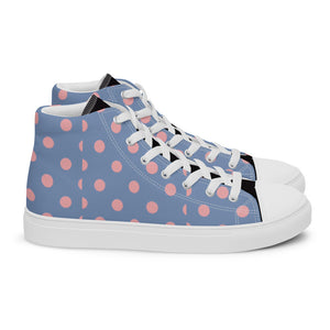 Zilla Dots Granite Women’s high top canvas shoes