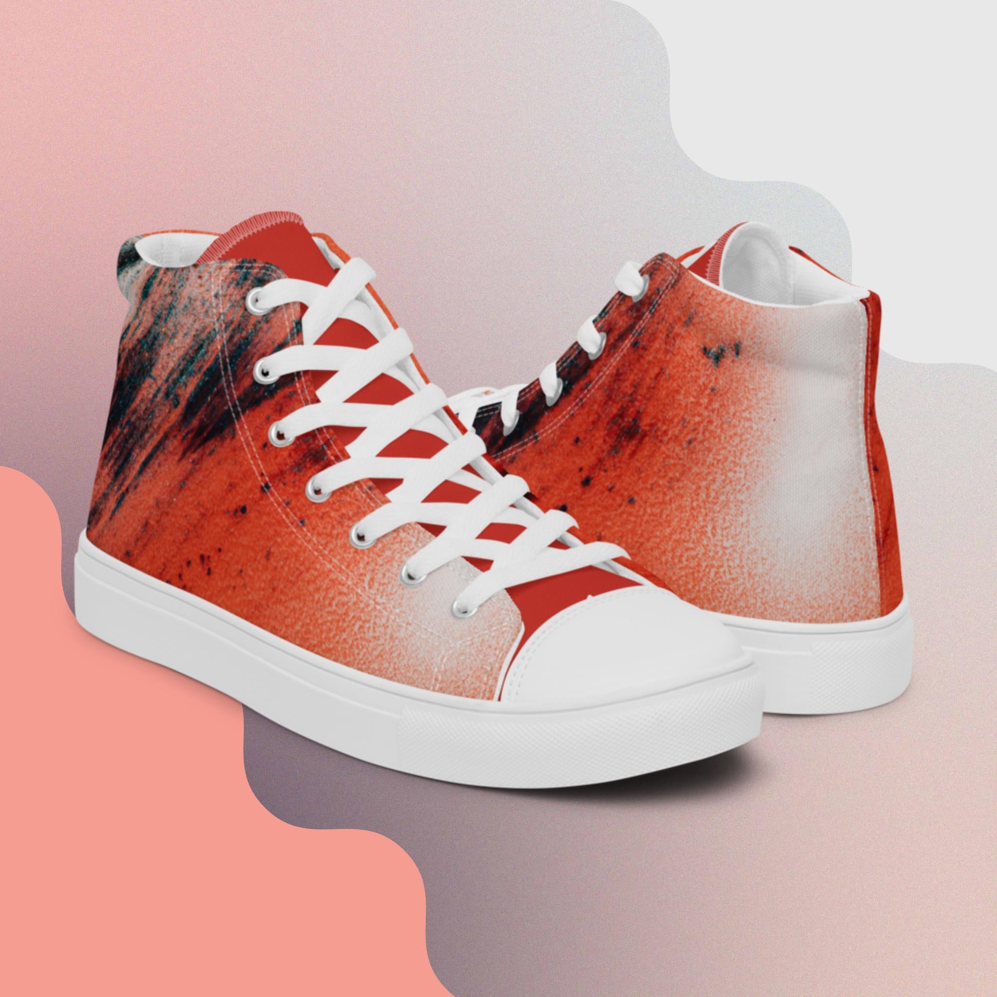 Princess Lauren Abstract Siberia Women’s high top canvas shoes