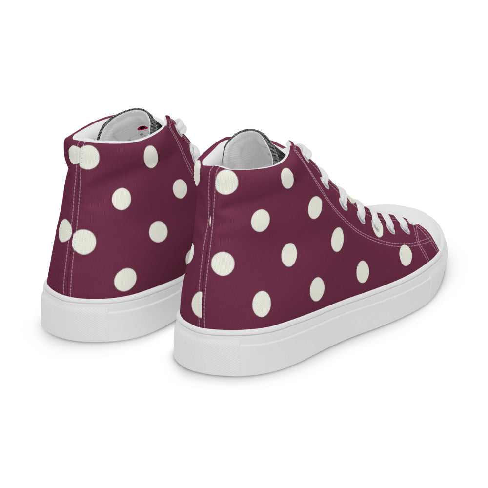 Princess Lauren Plum Glory Women’s high top canvas shoes