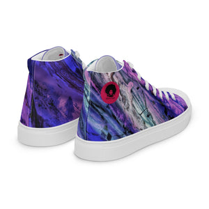 Abstract Andromeda Women’s high top canvas shoes